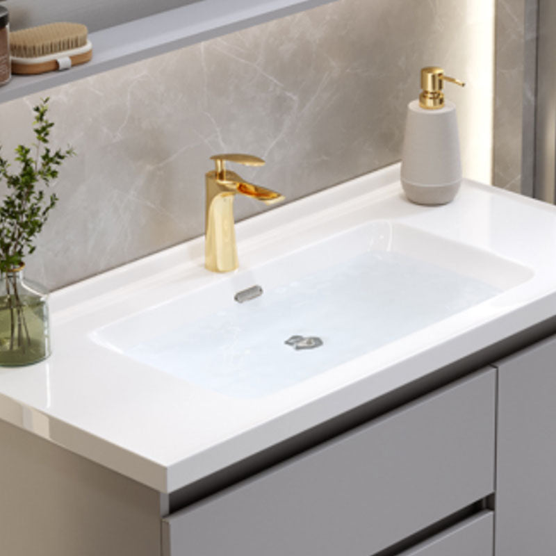 Wall Mount Sink Included Bathroom Vanity Set with Mirror Faucet Clearhalo 'Bathroom Remodel & Bathroom Fixtures' 'Bathroom Vanities' 'bathroom_vanities' 'Home Improvement' 'home_improvement' 'home_improvement_bathroom_vanities' 7819224