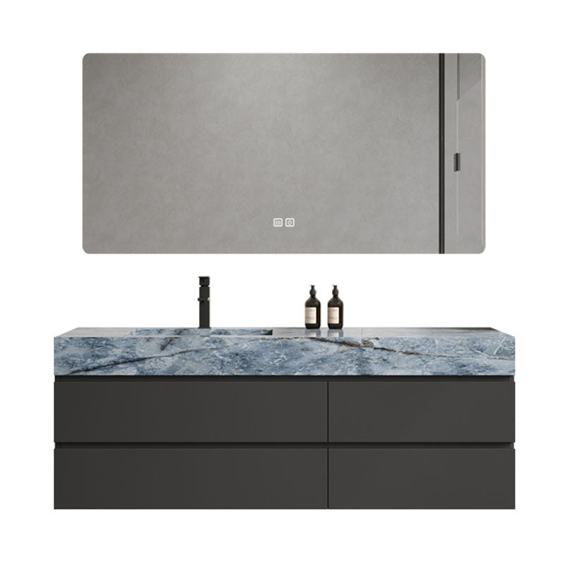 Wall Mount Mirror Included Sink Vanity with Sink Faucet for Bathroom Vanity & Faucet & Smart Mirror Stone Clearhalo 'Bathroom Remodel & Bathroom Fixtures' 'Bathroom Vanities' 'bathroom_vanities' 'Home Improvement' 'home_improvement' 'home_improvement_bathroom_vanities' 7831612