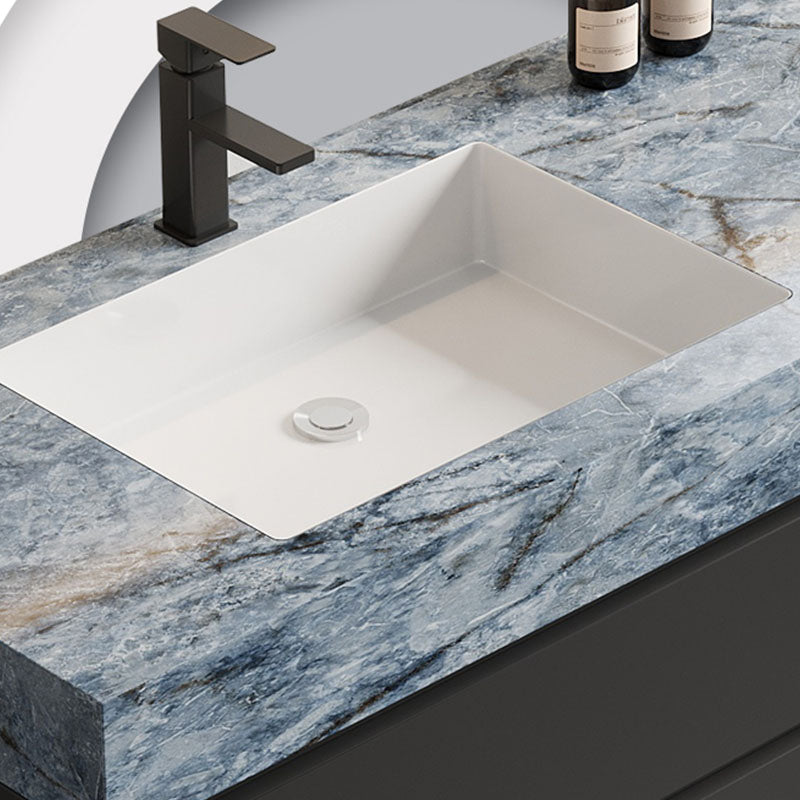 Wall Mount Mirror Included Sink Vanity with Sink Faucet for Bathroom Clearhalo 'Bathroom Remodel & Bathroom Fixtures' 'Bathroom Vanities' 'bathroom_vanities' 'Home Improvement' 'home_improvement' 'home_improvement_bathroom_vanities' 7831613