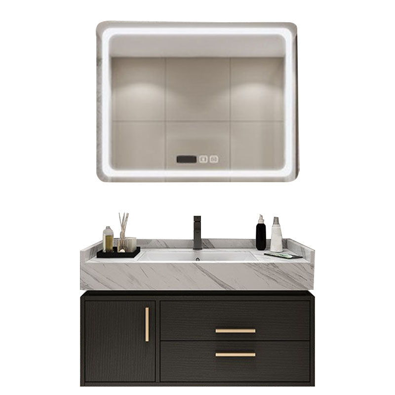 Mirror Included Wall Mount Sink Vanity with Sink Faucet for Bathroom Clearhalo 'Bathroom Remodel & Bathroom Fixtures' 'Bathroom Vanities' 'bathroom_vanities' 'Home Improvement' 'home_improvement' 'home_improvement_bathroom_vanities' 7831657