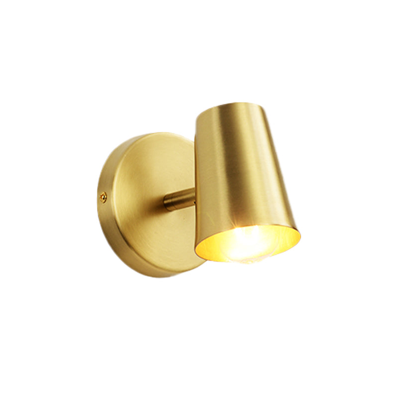 1/2/3-Head Metal Vanity Lighting Antiqued Brass Finish Cup Shape Bathroom Wall Sconce Lamp Clearhalo 'Vanity Lights' 'Wall Lights' Lighting' 784780