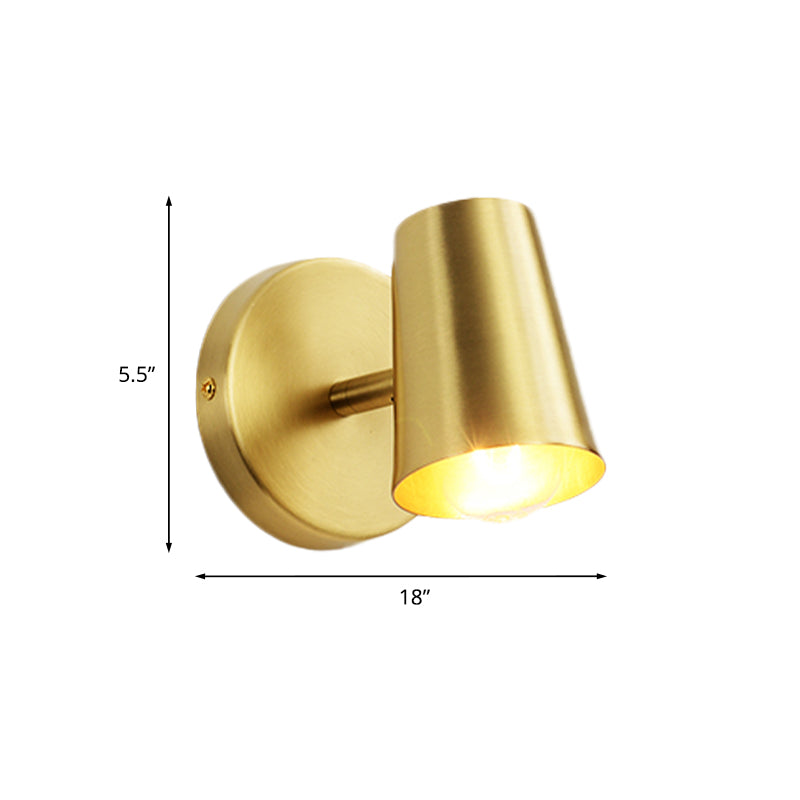 1/2/3-Head Metal Vanity Lighting Antiqued Brass Finish Cup Shape Bathroom Wall Sconce Lamp Clearhalo 'Vanity Lights' 'Wall Lights' Lighting' 784781