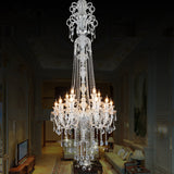 Opulent Clear Crystal Candle Chandelier Baroque 10-Light Dining Hall Ceiling Pendant Light Clearhalo 'Ceiling Lights' 'Chandeliers' Lighting' options 787429