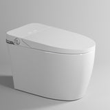 Ceramic White Floor Mount Bidet with Heated Seat Elongated Remote Control Included Clearhalo 'Bathroom Remodel & Bathroom Fixtures' 'Bidets' 'Home Improvement' 'home_improvement' 'home_improvement_bidets' 'Toilets & Bidets' 7877931