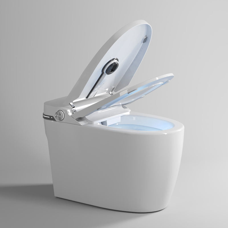 Ceramic White Floor Mount Bidet with Heated Seat Elongated Remote Control Included Clearhalo 'Bathroom Remodel & Bathroom Fixtures' 'Bidets' 'Home Improvement' 'home_improvement' 'home_improvement_bidets' 'Toilets & Bidets' 7877934