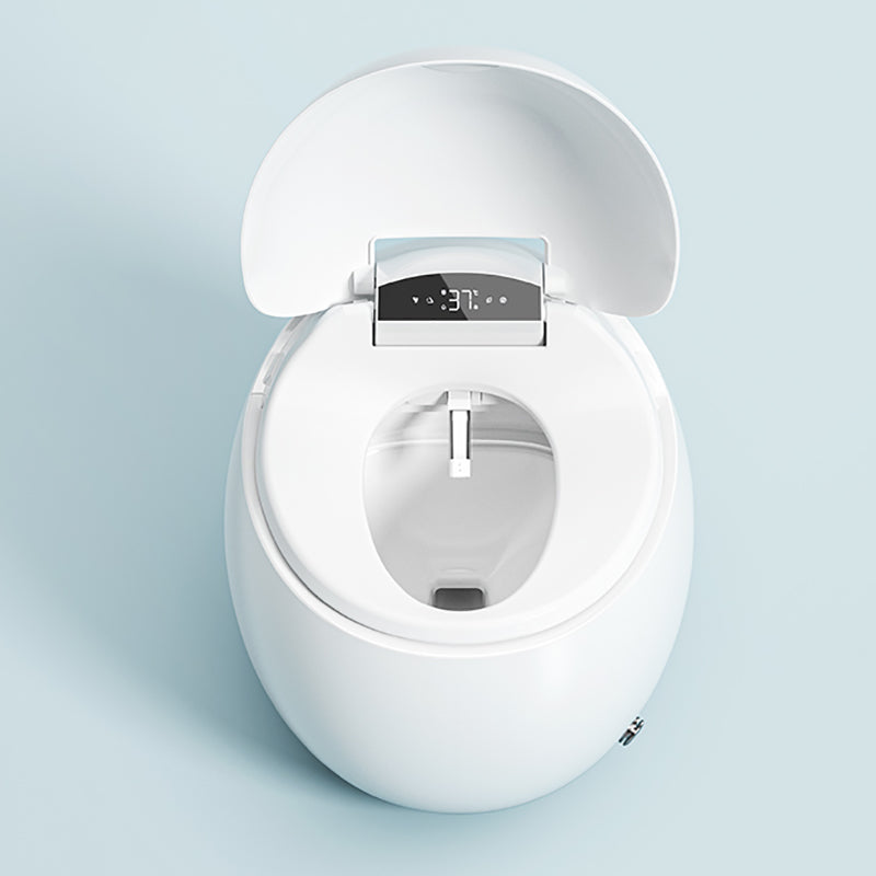 Ceramic White Floor Mount Bidet Round Remote Control Included Clearhalo 'Bathroom Remodel & Bathroom Fixtures' 'Bidets' 'Home Improvement' 'home_improvement' 'home_improvement_bidets' 'Toilets & Bidets' 7877961