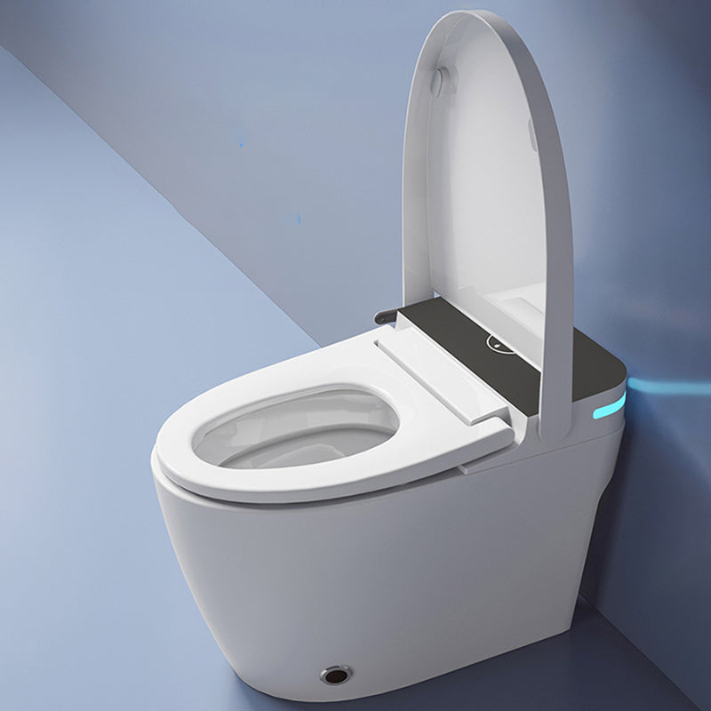 White Floor Mount Bidet with Temperature Control Elongated Ceramic Clearhalo 'Bathroom Remodel & Bathroom Fixtures' 'Bidets' 'Home Improvement' 'home_improvement' 'home_improvement_bidets' 'Toilets & Bidets' 7878001