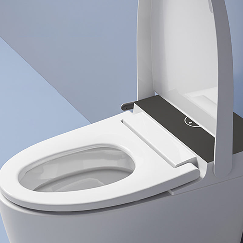 White Floor Mount Bidet with Temperature Control Elongated Ceramic Clearhalo 'Bathroom Remodel & Bathroom Fixtures' 'Bidets' 'Home Improvement' 'home_improvement' 'home_improvement_bidets' 'Toilets & Bidets' 7878003