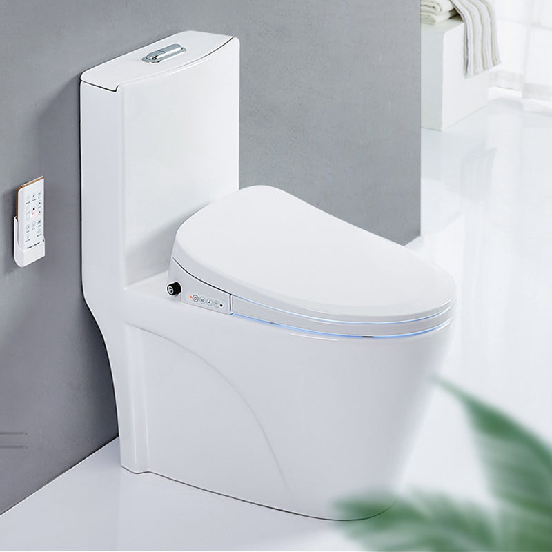White Plastic Floor Standing Bidet with Temperature Control Elongated Contemporary Clearhalo 'Bathroom Remodel & Bathroom Fixtures' 'Bidets' 'Home Improvement' 'home_improvement' 'home_improvement_bidets' 'Toilets & Bidets' 7878046