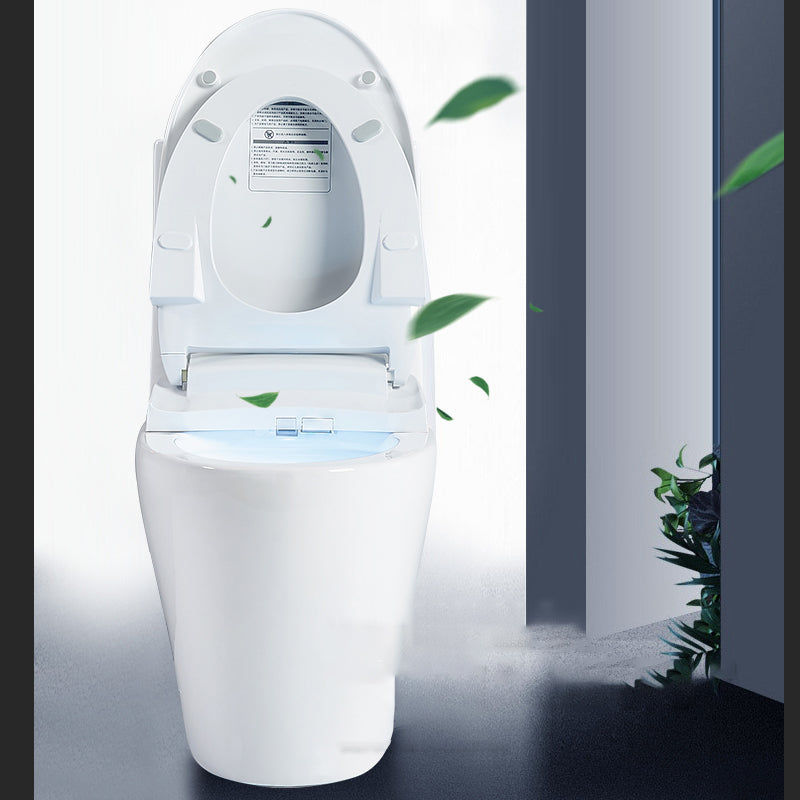 White Plastic Floor Standing Bidet with Temperature Control Elongated Contemporary Clearhalo 'Bathroom Remodel & Bathroom Fixtures' 'Bidets' 'Home Improvement' 'home_improvement' 'home_improvement_bidets' 'Toilets & Bidets' 7878049