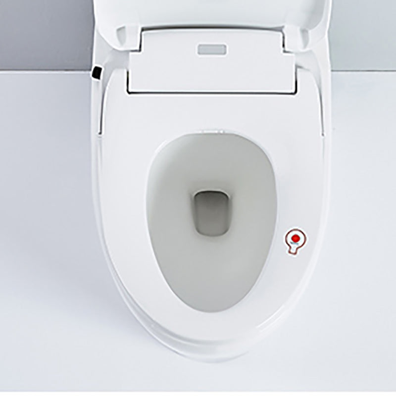 White Plastic Floor Standing Bidet with Temperature Control Elongated Contemporary Clearhalo 'Bathroom Remodel & Bathroom Fixtures' 'Bidets' 'Home Improvement' 'home_improvement' 'home_improvement_bidets' 'Toilets & Bidets' 7878057