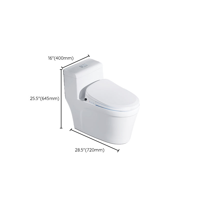 White Plastic Floor Standing Bidet with Temperature Control Elongated Contemporary Clearhalo 'Bathroom Remodel & Bathroom Fixtures' 'Bidets' 'Home Improvement' 'home_improvement' 'home_improvement_bidets' 'Toilets & Bidets' 7878063