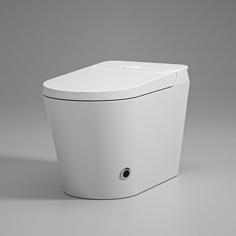 White Floor Standing Bidet with Temperature Control Elongated Contemporary Clearhalo 'Bathroom Remodel & Bathroom Fixtures' 'Bidets' 'Home Improvement' 'home_improvement' 'home_improvement_bidets' 'Toilets & Bidets' 7878089