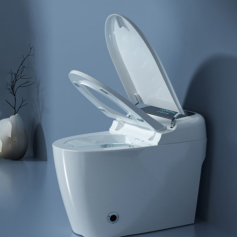 White Floor Standing Bidet with Bidet and Seat Elongated Contemporary Clearhalo 'Bathroom Remodel & Bathroom Fixtures' 'Bidets' 'Home Improvement' 'home_improvement' 'home_improvement_bidets' 'Toilets & Bidets' 7878102