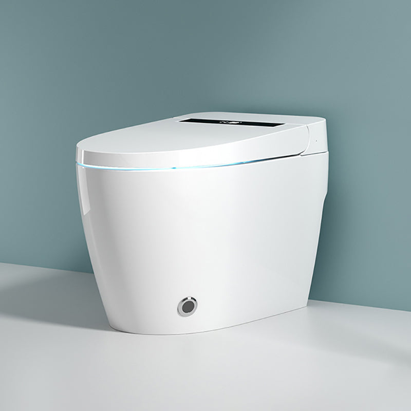 White Floor Standing Bidet with Wireless Remote Control Elongated Clearhalo 'Bathroom Remodel & Bathroom Fixtures' 'Bidets' 'Home Improvement' 'home_improvement' 'home_improvement_bidets' 'Toilets & Bidets' 7878113