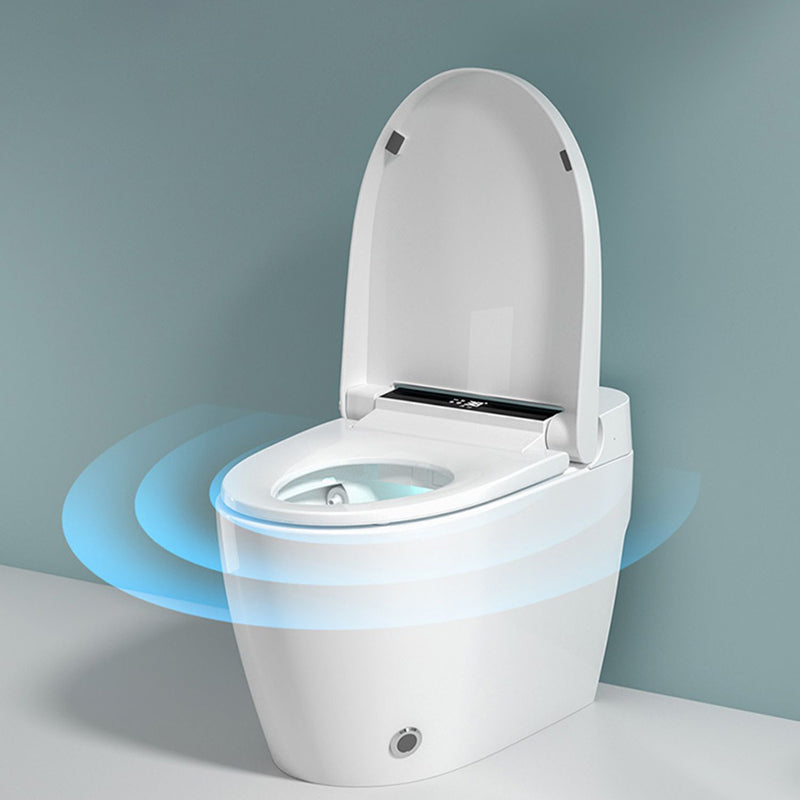White Floor Standing Bidet with Wireless Remote Control Elongated Clearhalo 'Bathroom Remodel & Bathroom Fixtures' 'Bidets' 'Home Improvement' 'home_improvement' 'home_improvement_bidets' 'Toilets & Bidets' 7878121