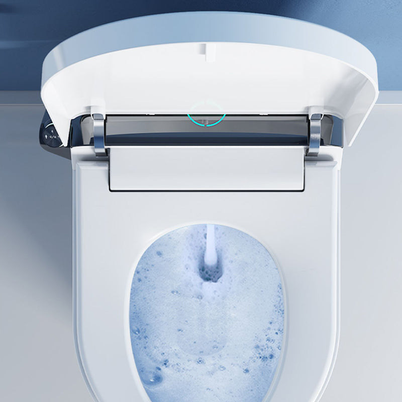 White Elongated Floor Mount Bidet with Heated Seat Ceramic Temperature Control Clearhalo 'Bathroom Remodel & Bathroom Fixtures' 'Bidets' 'Home Improvement' 'home_improvement' 'home_improvement_bidets' 'Toilets & Bidets' 7878166