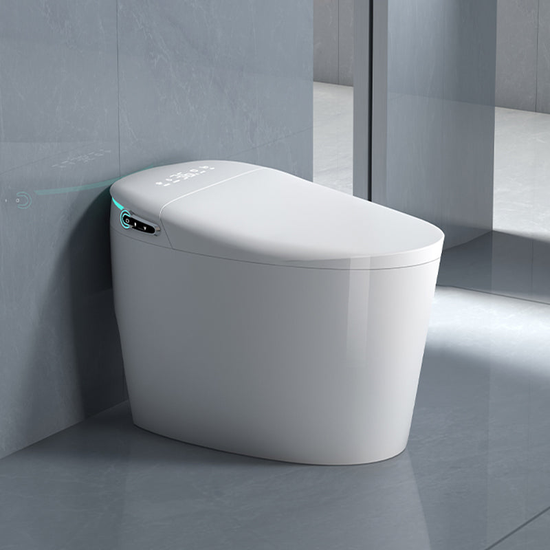 Elongated Floor Mount Bidet with Heated Seat White Ceramic Temperature Control Clearhalo 'Bathroom Remodel & Bathroom Fixtures' 'Bidets' 'Home Improvement' 'home_improvement' 'home_improvement_bidets' 'Toilets & Bidets' 7878186
