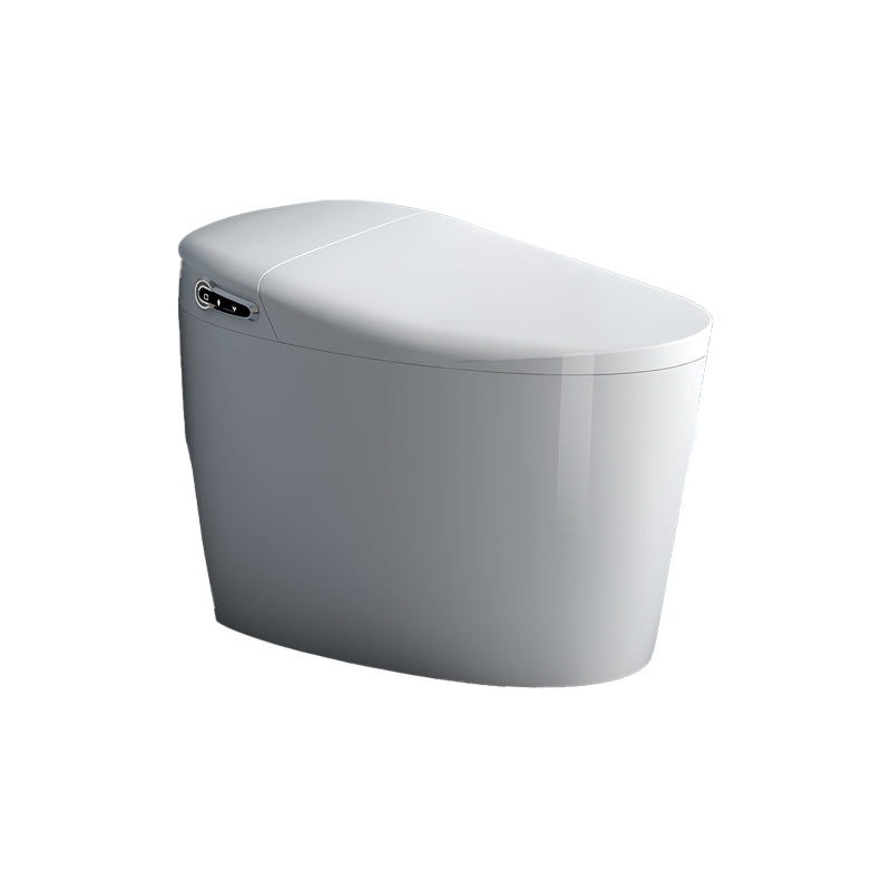 Elongated Floor Mount Bidet with Heated Seat White Ceramic Temperature Control Manual Flip (Standard) Clearhalo 'Bathroom Remodel & Bathroom Fixtures' 'Bidets' 'Home Improvement' 'home_improvement' 'home_improvement_bidets' 'Toilets & Bidets' 7878187