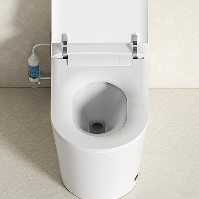 Elongated Floor Mount Bidet with Heated Seat White Ceramic Contemporary Clearhalo 'Bathroom Remodel & Bathroom Fixtures' 'Bidets' 'Home Improvement' 'home_improvement' 'home_improvement_bidets' 'Toilets & Bidets' 7878209