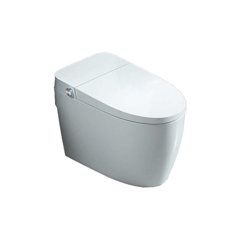 White Elongated Floor Standing Bidet with Heated Seat Plastic Bidets Manual Flip (Standard) Clearhalo 'Bathroom Remodel & Bathroom Fixtures' 'Bidets' 'Home Improvement' 'home_improvement' 'home_improvement_bidets' 'Toilets & Bidets' 7878226