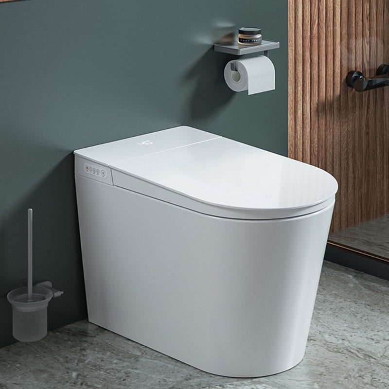 Elongated Floor Standing Bidet with Heated Seat White Stain Resistant Clearhalo 'Bathroom Remodel & Bathroom Fixtures' 'Bidets' 'Home Improvement' 'home_improvement' 'home_improvement_bidets' 'Toilets & Bidets' 7878265