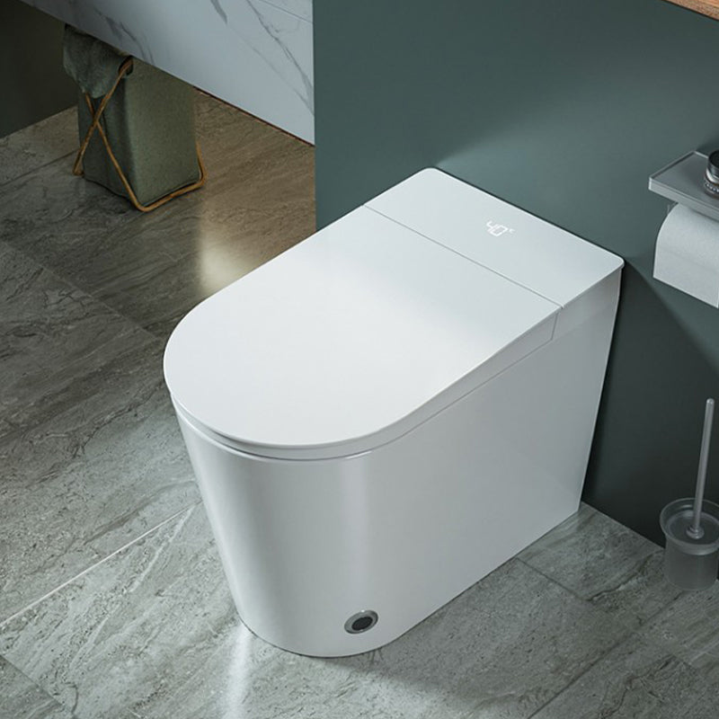 Elongated Floor Standing Bidet with Heated Seat White Stain Resistant Clearhalo 'Bathroom Remodel & Bathroom Fixtures' 'Bidets' 'Home Improvement' 'home_improvement' 'home_improvement_bidets' 'Toilets & Bidets' 7878269