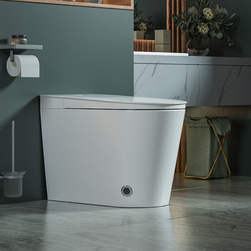 Elongated Floor Standing Bidet with Heated Seat White Stain Resistant Clearhalo 'Bathroom Remodel & Bathroom Fixtures' 'Bidets' 'Home Improvement' 'home_improvement' 'home_improvement_bidets' 'Toilets & Bidets' 7878276