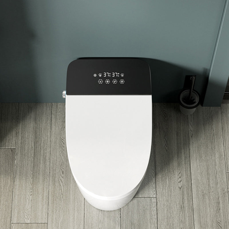 White Elongated Floor Standing Bidet with Heated Seat Stain Resistant Clearhalo 'Bathroom Remodel & Bathroom Fixtures' 'Bidets' 'Home Improvement' 'home_improvement' 'home_improvement_bidets' 'Toilets & Bidets' 7878281