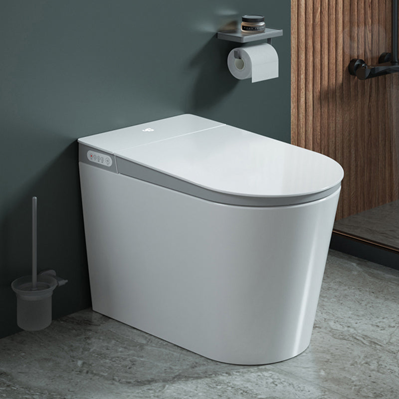 Elongated Floor Standing Bidet with Heated Seat Stain Resistant White Clearhalo 'Bathroom Remodel & Bathroom Fixtures' 'Bidets' 'Home Improvement' 'home_improvement' 'home_improvement_bidets' 'Toilets & Bidets' 7878290