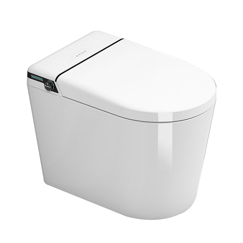 15" W Elongated Smart Floor Mount Bidet in White with Remove Control Clearhalo 'Bathroom Remodel & Bathroom Fixtures' 'Bidets' 'Home Improvement' 'home_improvement' 'home_improvement_bidets' 'Toilets & Bidets' 7878405