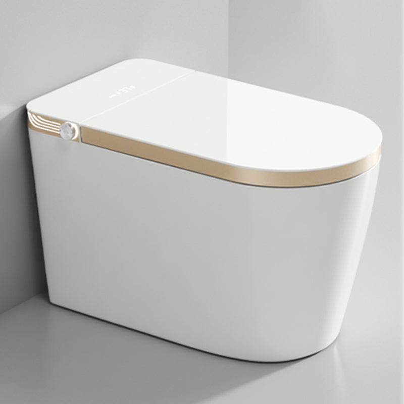 All-In-One Smart Toilet Seat Bidet in Gold and White of 17.7" H Yes Clearhalo 'Bathroom Remodel & Bathroom Fixtures' 'Bidets' 'Home Improvement' 'home_improvement' 'home_improvement_bidets' 'Toilets & Bidets' 7878556