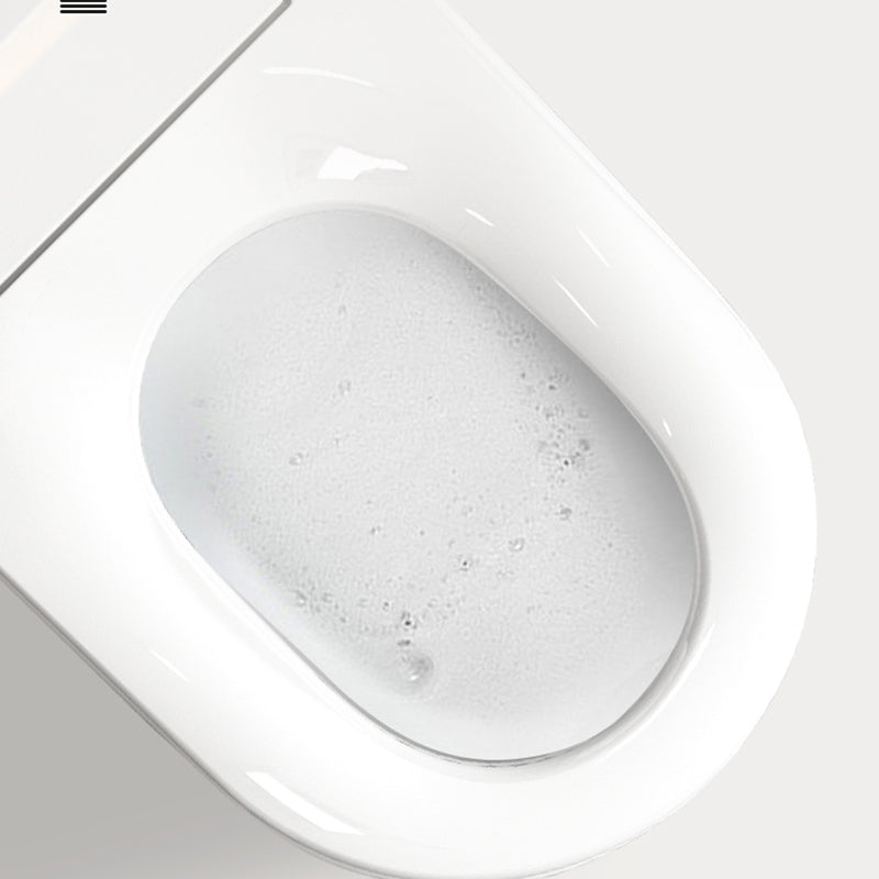 All-In-One Smart Toilet Seat Bidet in Gold and White of 17.7" H Clearhalo 'Bathroom Remodel & Bathroom Fixtures' 'Bidets' 'Home Improvement' 'home_improvement' 'home_improvement_bidets' 'Toilets & Bidets' 7878567