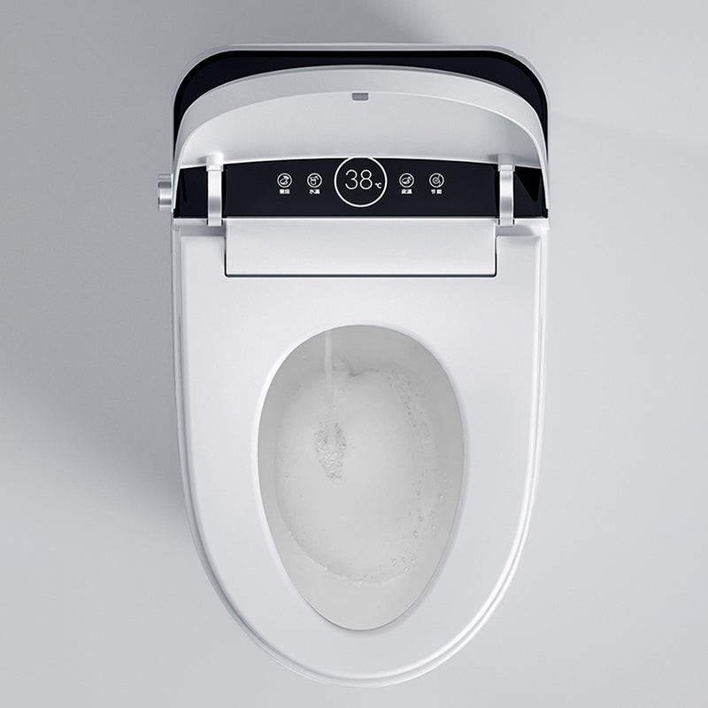Elongated 15" W Floor Mounted Smart Bidet with Unlimited Warm Water Clearhalo 'Bathroom Remodel & Bathroom Fixtures' 'Bidets' 'Home Improvement' 'home_improvement' 'home_improvement_bidets' 'Toilets & Bidets' 7878608