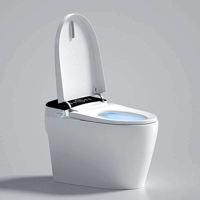Elongated 15" W Floor Mounted Smart Bidet with Unlimited Warm Water Clearhalo 'Bathroom Remodel & Bathroom Fixtures' 'Bidets' 'Home Improvement' 'home_improvement' 'home_improvement_bidets' 'Toilets & Bidets' 7878610
