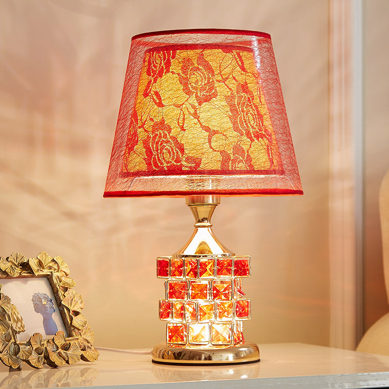 Red and deals gold table lamps