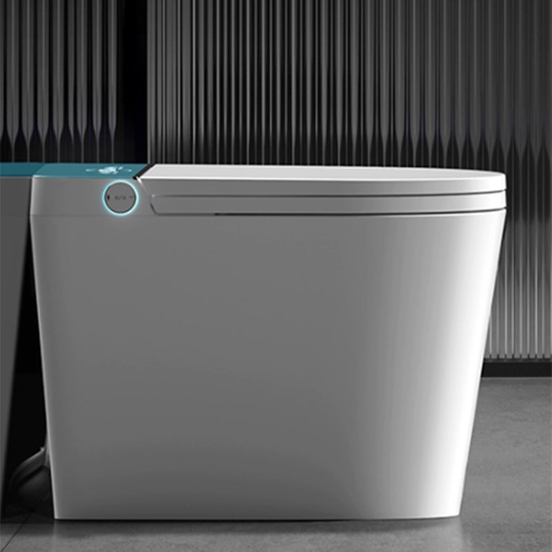 Elongated Floor Standing Bidet with Heated Seat White Temperature Control Cyan Clearhalo 'Bathroom Remodel & Bathroom Fixtures' 'Bidets' 'Home Improvement' 'home_improvement' 'home_improvement_bidets' 'Toilets & Bidets' 7889881