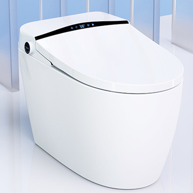 Deodorizing Floor Standing Bidet with Heated Seat White Elongated Ceramic White Clearhalo 'Bathroom Remodel & Bathroom Fixtures' 'Bidets' 'Home Improvement' 'home_improvement' 'home_improvement_bidets' 'Toilets & Bidets' 7890220