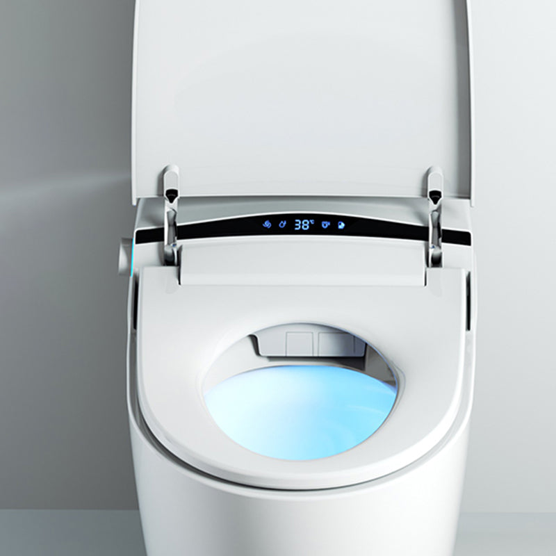 Deodorizing Floor Standing Bidet with Heated Seat White Elongated Ceramic Clearhalo 'Bathroom Remodel & Bathroom Fixtures' 'Bidets' 'Home Improvement' 'home_improvement' 'home_improvement_bidets' 'Toilets & Bidets' 7890229