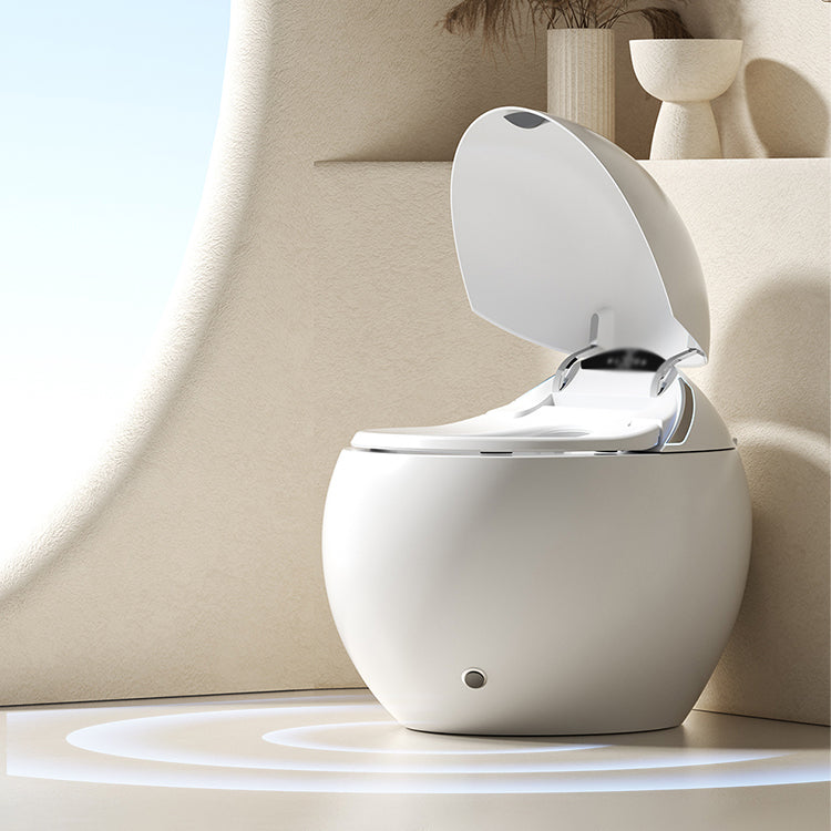 Round Deodorizing Floor Standing Bidet White Ceramic Remote Control Included Clearhalo 'Bathroom Remodel & Bathroom Fixtures' 'Bidets' 'Home Improvement' 'home_improvement' 'home_improvement_bidets' 'Toilets & Bidets' 7890314