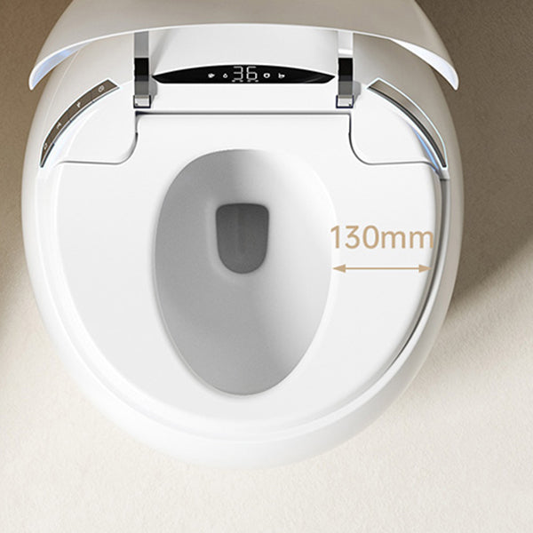 Round Deodorizing Floor Standing Bidet White Ceramic Remote Control Included Clearhalo 'Bathroom Remodel & Bathroom Fixtures' 'Bidets' 'Home Improvement' 'home_improvement' 'home_improvement_bidets' 'Toilets & Bidets' 7890318