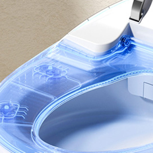 Round Deodorizing Floor Standing Bidet White Ceramic Remote Control Included Clearhalo 'Bathroom Remodel & Bathroom Fixtures' 'Bidets' 'Home Improvement' 'home_improvement' 'home_improvement_bidets' 'Toilets & Bidets' 7890320