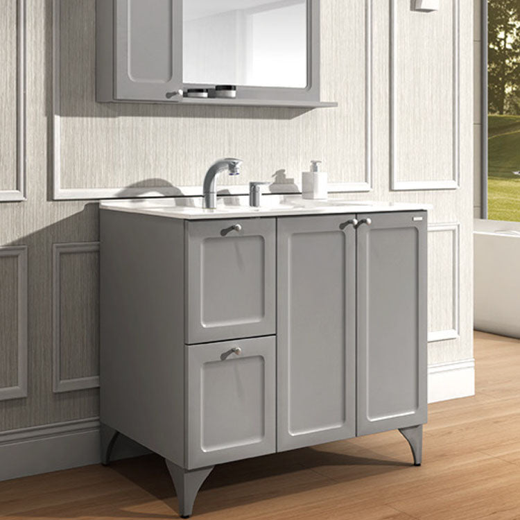 Freestanding Modern Sink Included Bath Vanity with Faucet for Bathroom Clearhalo 'Bathroom Remodel & Bathroom Fixtures' 'Bathroom Vanities' 'bathroom_vanities' 'Home Improvement' 'home_improvement' 'home_improvement_bathroom_vanities' 7905338