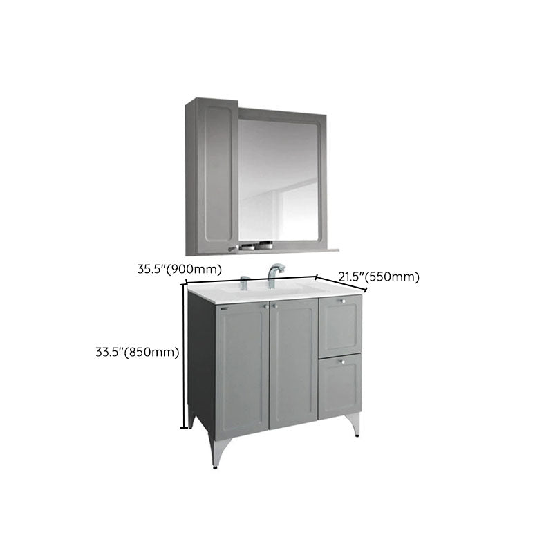 Freestanding Modern Sink Included Bath Vanity with Faucet for Bathroom Clearhalo 'Bathroom Remodel & Bathroom Fixtures' 'Bathroom Vanities' 'bathroom_vanities' 'Home Improvement' 'home_improvement' 'home_improvement_bathroom_vanities' 7905351
