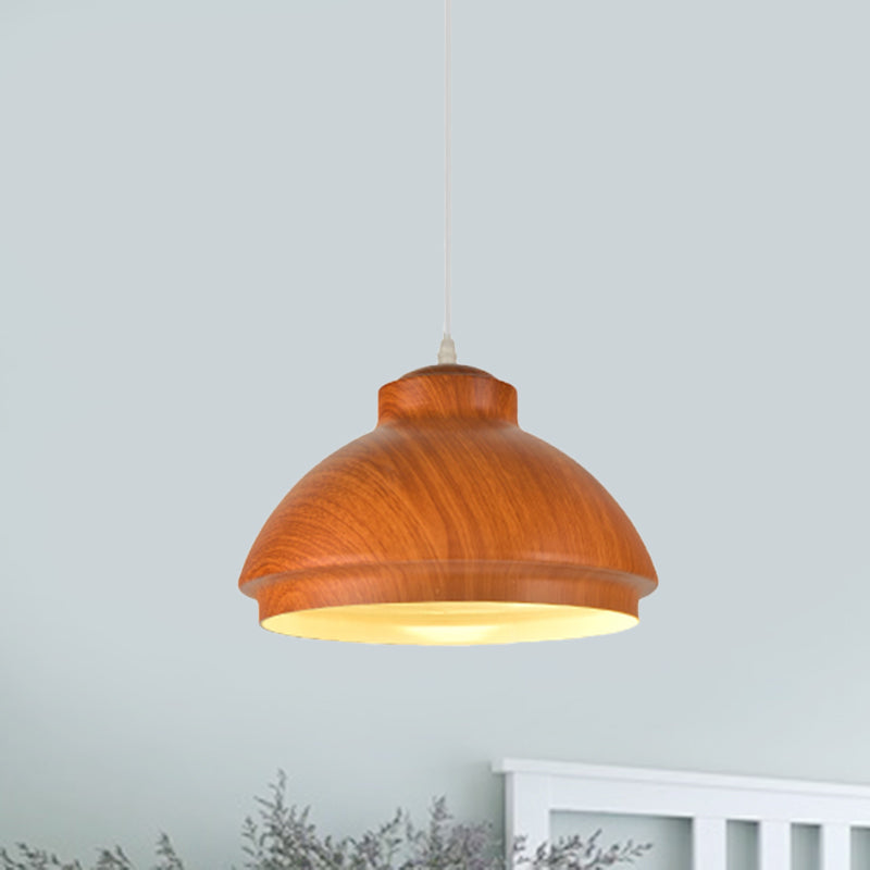 Coffee/Green Bowl Shade Hanging Lighting Loft Style Aluminum 1 Bulb Dining Room Drop Pendant Red Brown Clearhalo 'Art Deco Pendants' 'Cast Iron' 'Ceiling Lights' 'Ceramic' 'Crystal' 'Industrial Pendants' 'Industrial' 'Metal' 'Middle Century Pendants' 'Pendant Lights' 'Pendants' 'Tiffany' Lighting' 790896