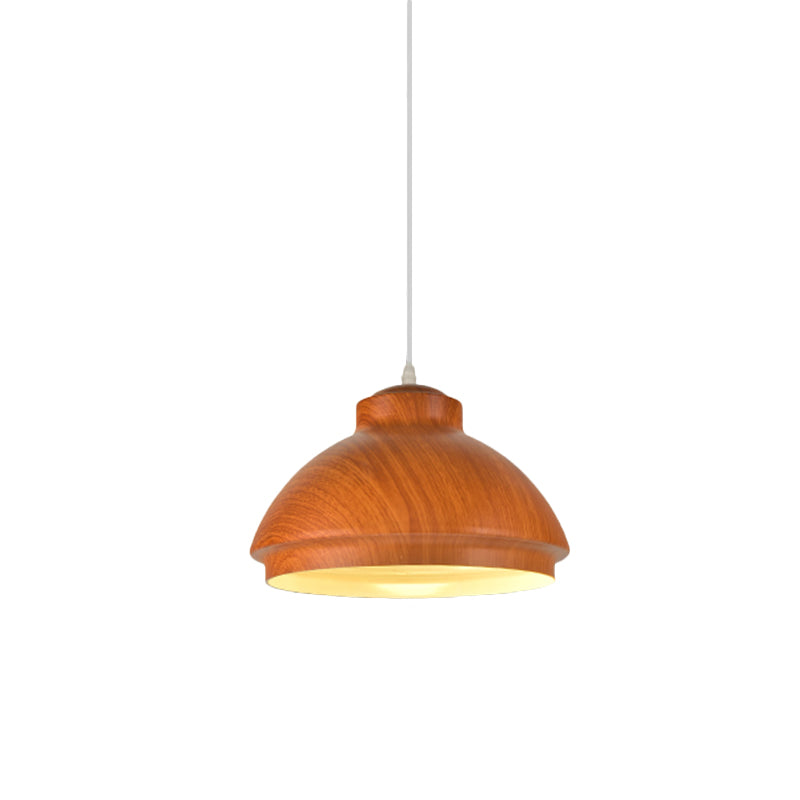 Coffee/Green Bowl Shade Hanging Lighting Loft Style Aluminum 1 Bulb Dining Room Drop Pendant Clearhalo 'Art Deco Pendants' 'Cast Iron' 'Ceiling Lights' 'Ceramic' 'Crystal' 'Industrial Pendants' 'Industrial' 'Metal' 'Middle Century Pendants' 'Pendant Lights' 'Pendants' 'Tiffany' Lighting' 790899