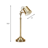 1-Light Swivel Shade Bucket Table Lamp Antique Gold Metal Nightstand Light for Living Room Clearhalo 'Lamps' 'Table Lamps' Lighting' 791359