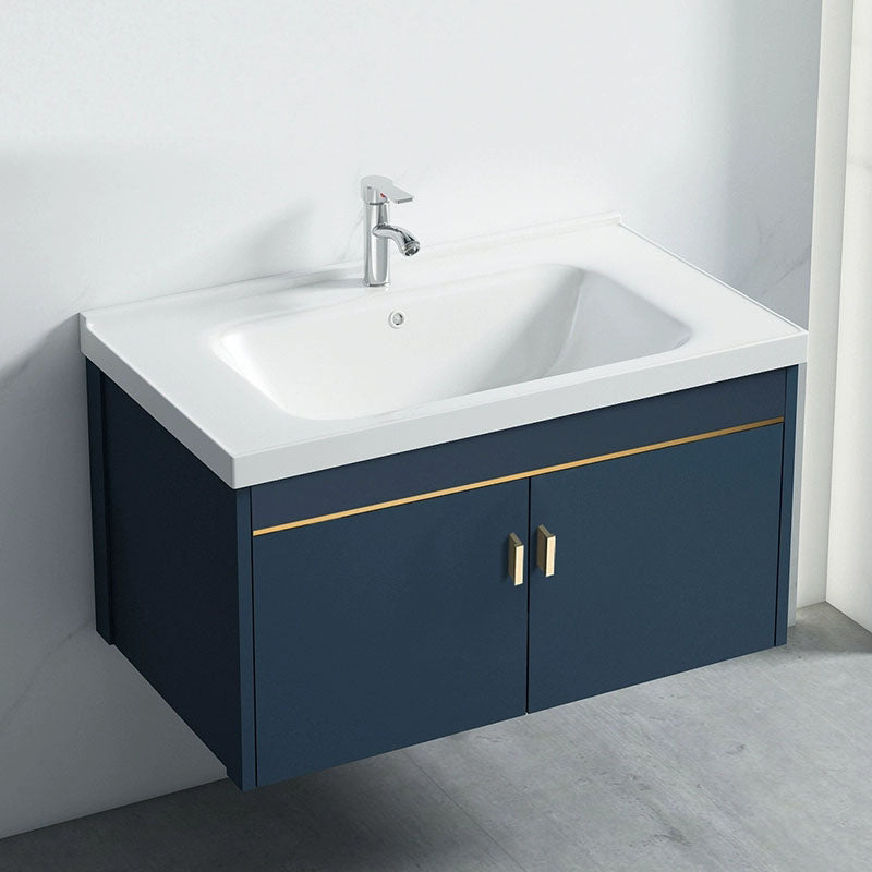 Wall Mount Sink Included Bath Vanity with Faucet for Bathroom Clearhalo 'Bathroom Remodel & Bathroom Fixtures' 'Bathroom Vanities' 'bathroom_vanities' 'Home Improvement' 'home_improvement' 'home_improvement_bathroom_vanities' 7918497