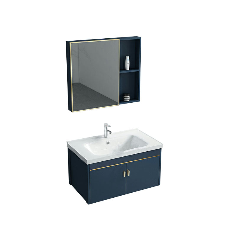 Wall Mount Sink Included Bath Vanity with Faucet for Bathroom Vanity & Faucet & Mirror Cabinet Clearhalo 'Bathroom Remodel & Bathroom Fixtures' 'Bathroom Vanities' 'bathroom_vanities' 'Home Improvement' 'home_improvement' 'home_improvement_bathroom_vanities' 7918517