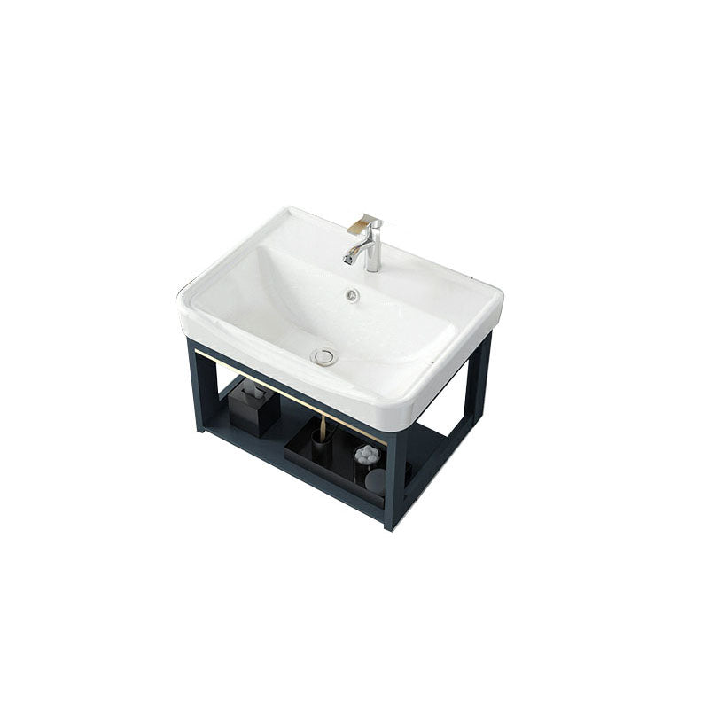 Wall Mount Sink Included Bath Vanity with Faucet for Bathroom Vanity & Faucet 20"L x 14"W x 15"H Clearhalo 'Bathroom Remodel & Bathroom Fixtures' 'Bathroom Vanities' 'bathroom_vanities' 'Home Improvement' 'home_improvement' 'home_improvement_bathroom_vanities' 7918528